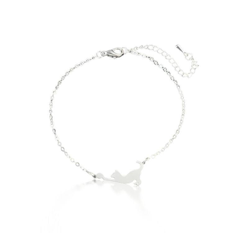 Bracciale Kidult Donna Animal Planet Elastico Con Sfere Sfaccettate In Agata Multicolor Blu E Charms Gatto - Verre Gioielli Bracciale Kidult Donna Animal Planet Elastico Con Sfere Sfaccettate In Agata Multicolor Blu E Charms Gatto - Verre Gioielli