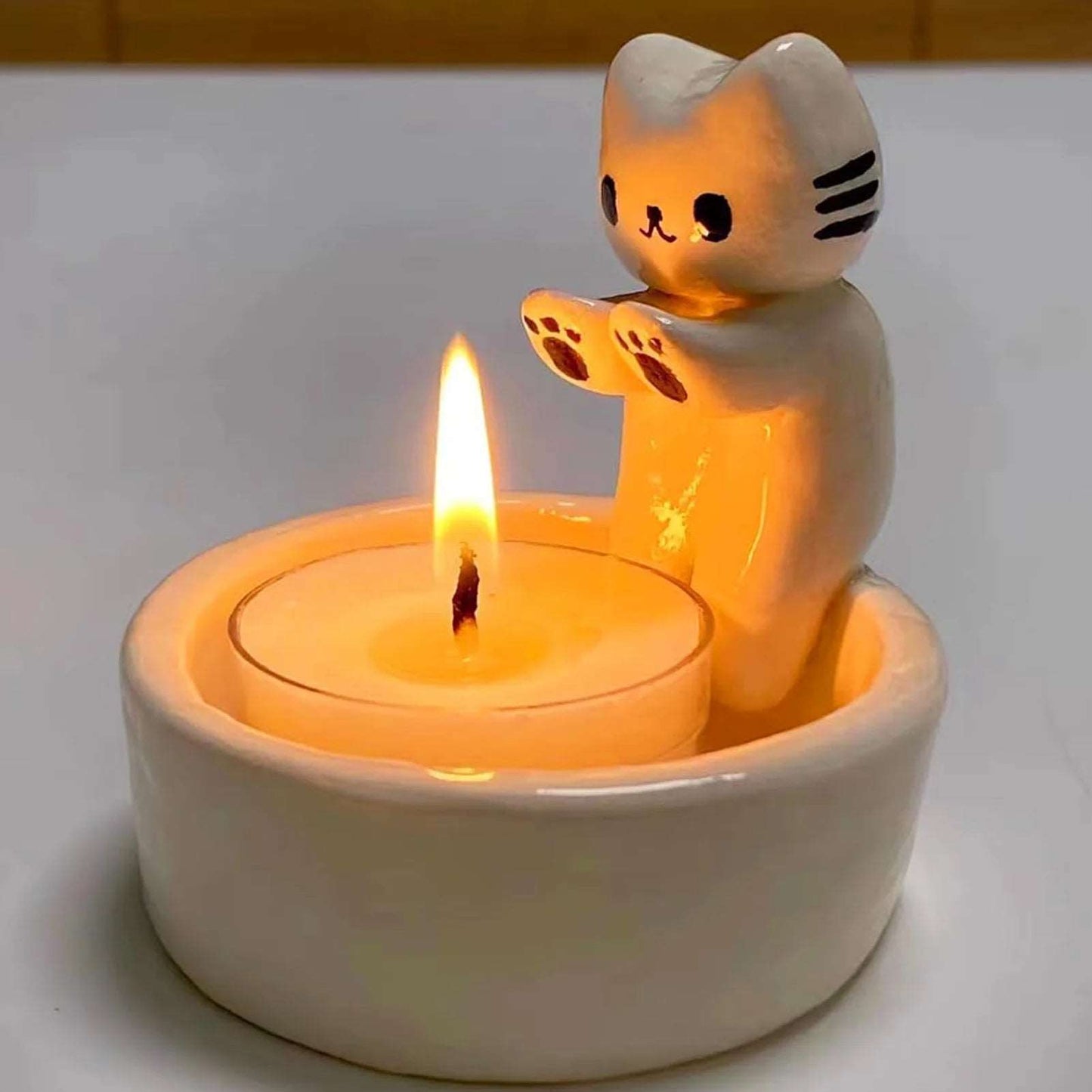 Portacandele Gattino Coccoloso