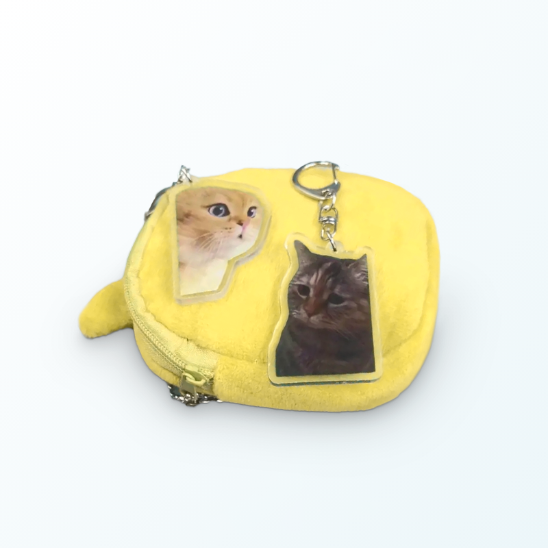 Portachiavi Meme Due Gatti parlanti i gatto che parla - regali purrfetti