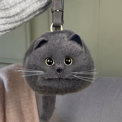 Gatto Realistico di Peluche a Forma di Borsa