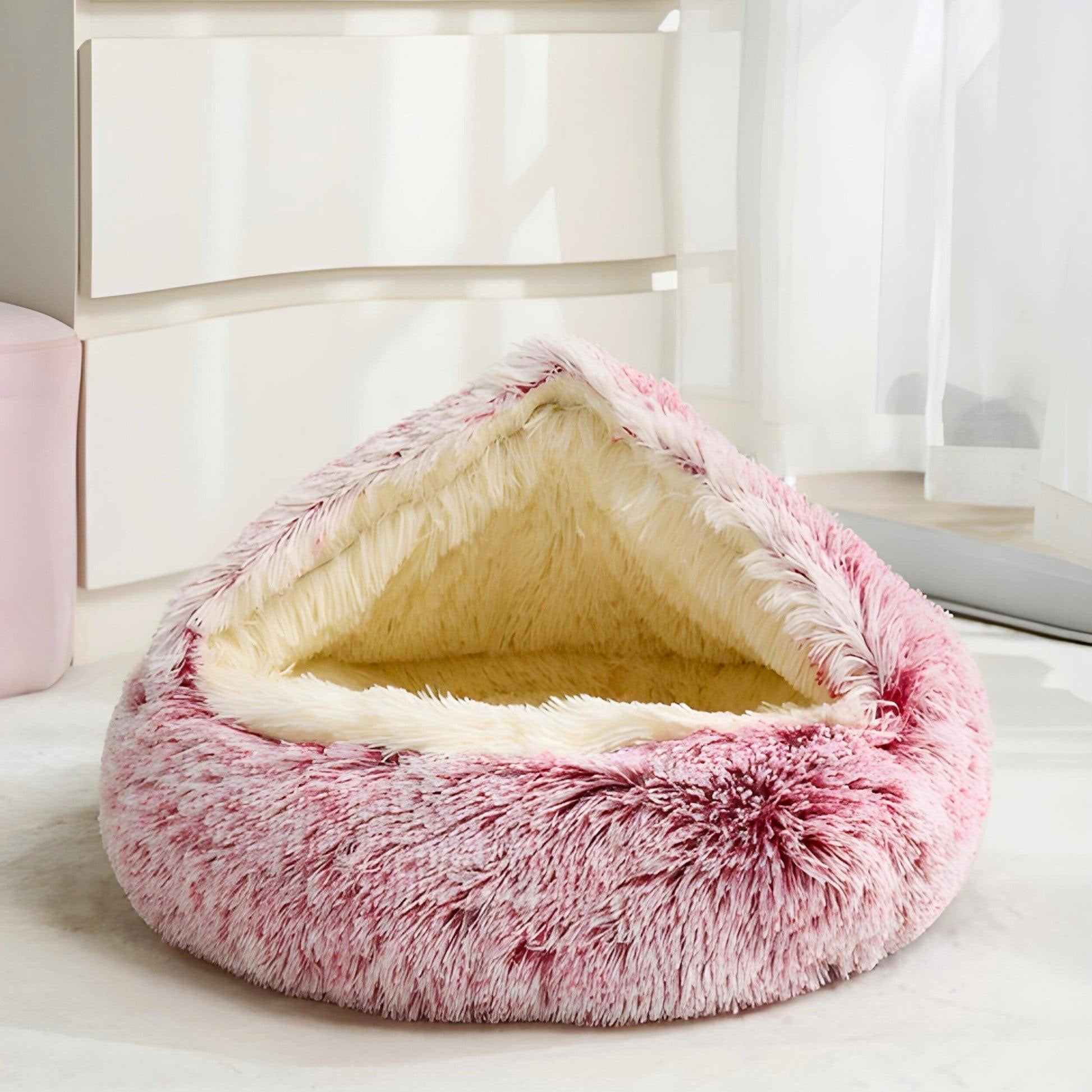 Cuccette per Gatti Rotonde in peluche, comfort e supporto ortopedico