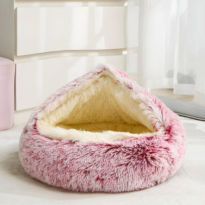 Cuccette per Gatti Rotonde in peluche, comfort e supporto ortopedico