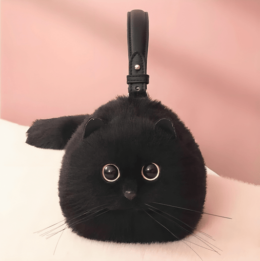 Gatto Realistico di Peluche a Forma di Borsa