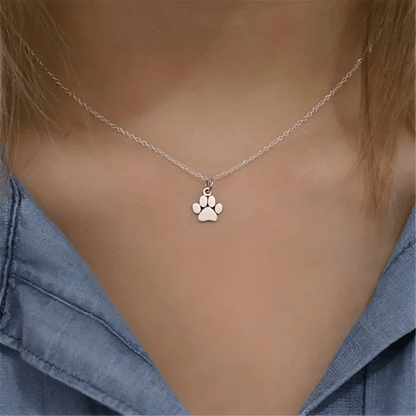 Collana Zampa Di Gatto O Cane - Ciondolo Smaltato Nero, Girocollo Regolabile, Minimalista - Foto 7