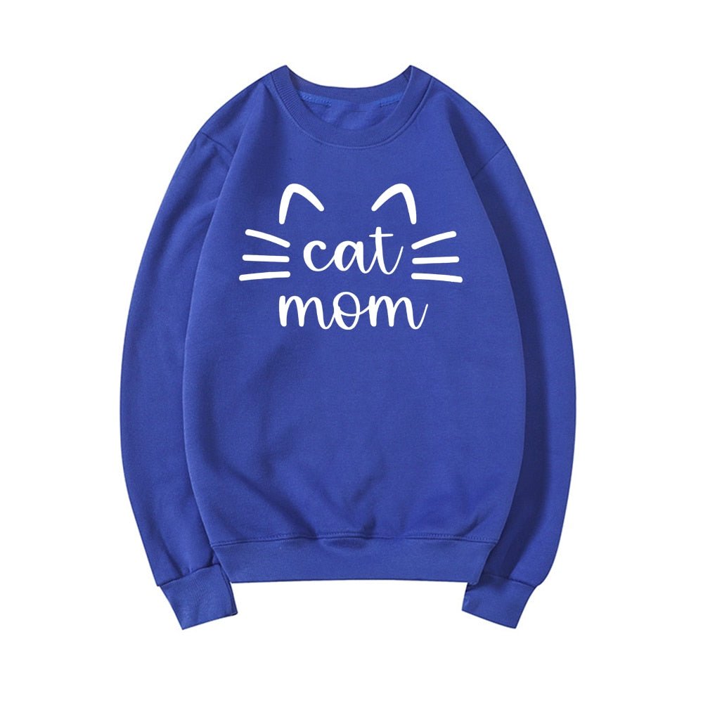 Felpa Cat Mom – Design Adorabile per Amanti dei Gatti, Comoda e